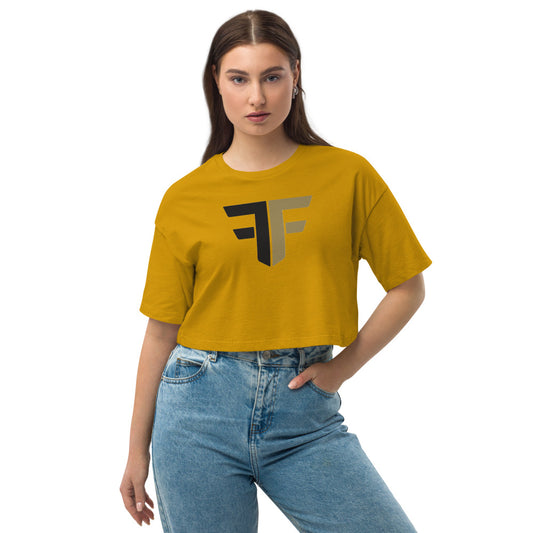 Women's FF Loose drop shoulder crop top