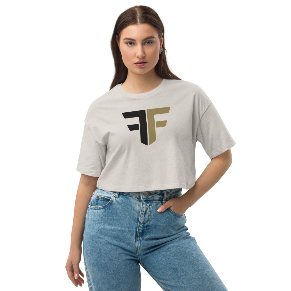 Women's FF Loose drop shoulder crop top