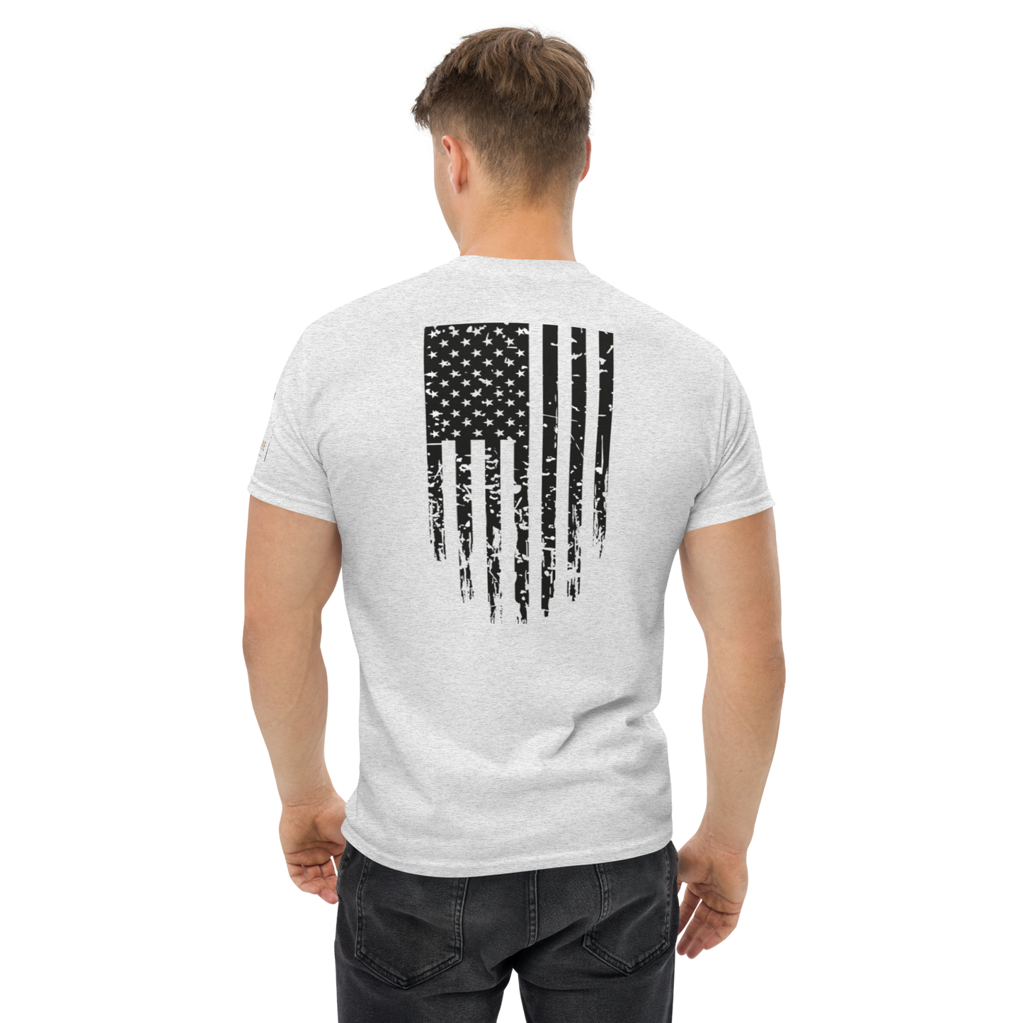 Men's Distressed American Tee