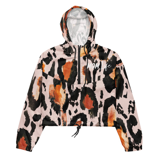 Mom Life cropped windbreaker