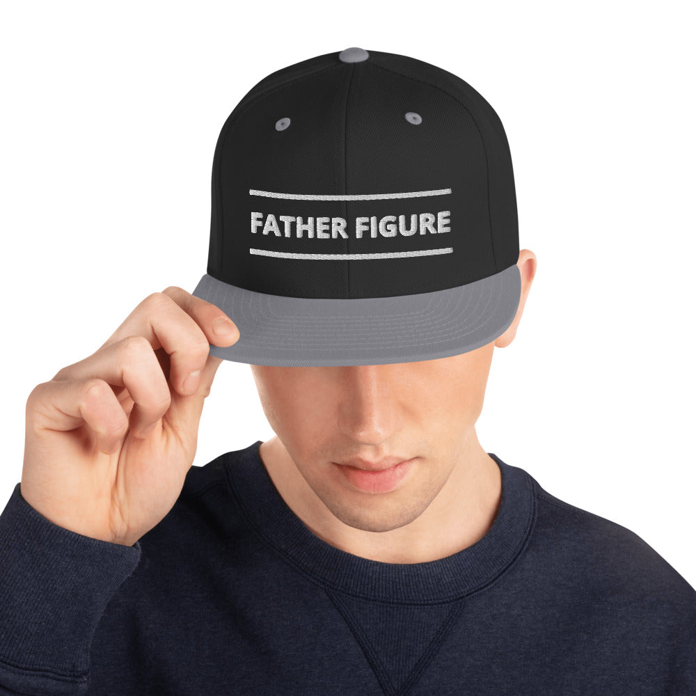 Bold Father Figure Snapback Hat